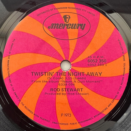Rod Stewart : Twistin' The Night Away (7", Single)