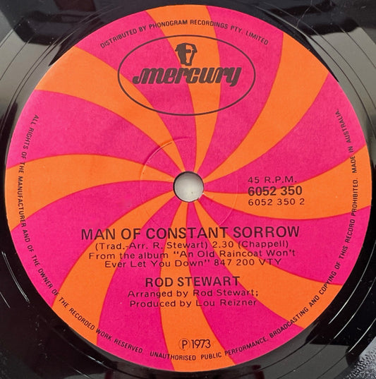 Rod Stewart : Twistin' The Night Away (7", Single)