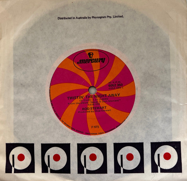 Rod Stewart : Twistin' The Night Away (7", Single)
