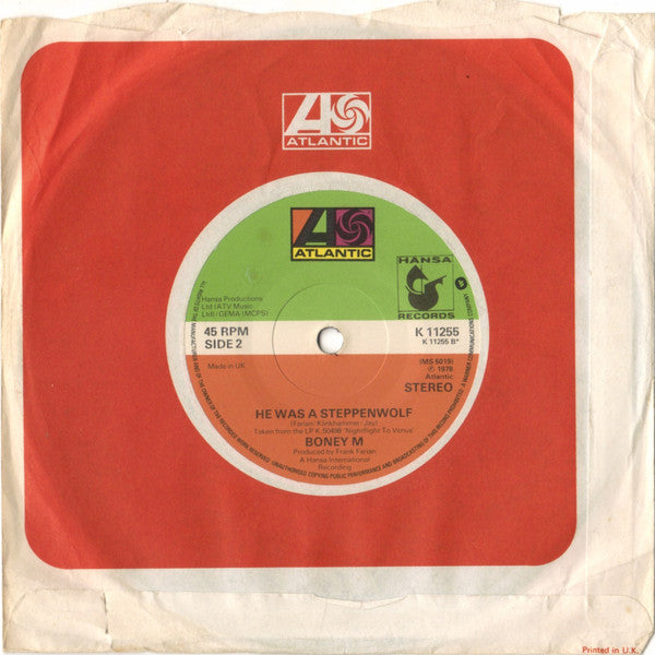 Boney M* : Painter Man (7", Single, Sol)