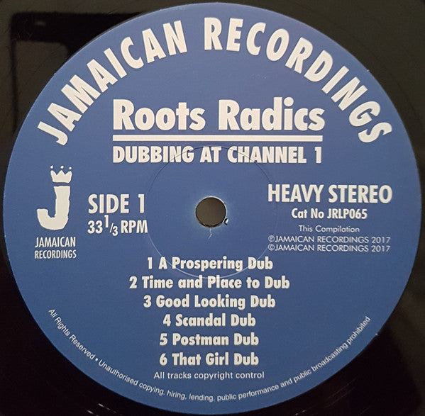The Roots Radics : Dubbing At Channel 1 (LP, Comp)