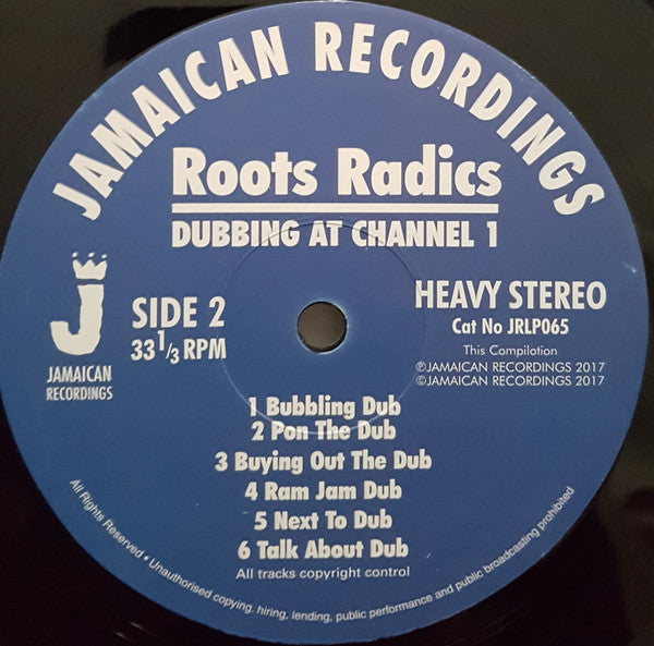 The Roots Radics : Dubbing At Channel 1 (LP, Comp)