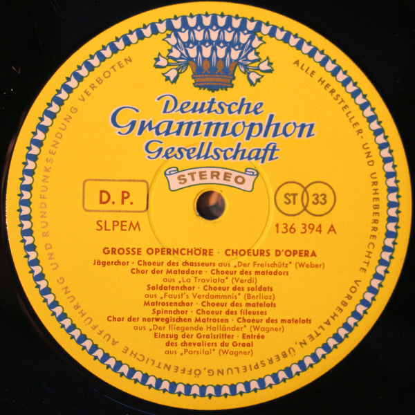 Various : Grosse Opernchöre (LP, Comp)
