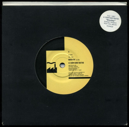 A Certain Ratio : Bootsy (7", Single)