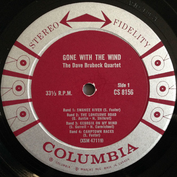 The Dave Brubeck Quartet : Gone With The Wind (LP, Album)