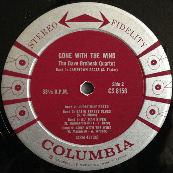 The Dave Brubeck Quartet : Gone With The Wind (LP, Album)