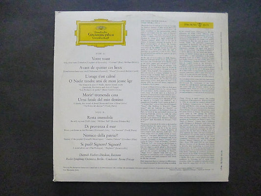 Dietrich Fischer-Dieskau, Ferenc Fricsay : Singt Berühmte Arien Aus Französischen Und Italienischen Opern (LP, Mono)