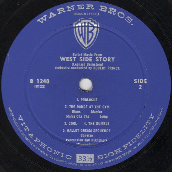 Robert Prince : Robert Prince's N.Y. Export: Op. Jazz From Ballets U.S.A. / Ballet Music From Leonard Bernstein's West Side Story (LP, Album)