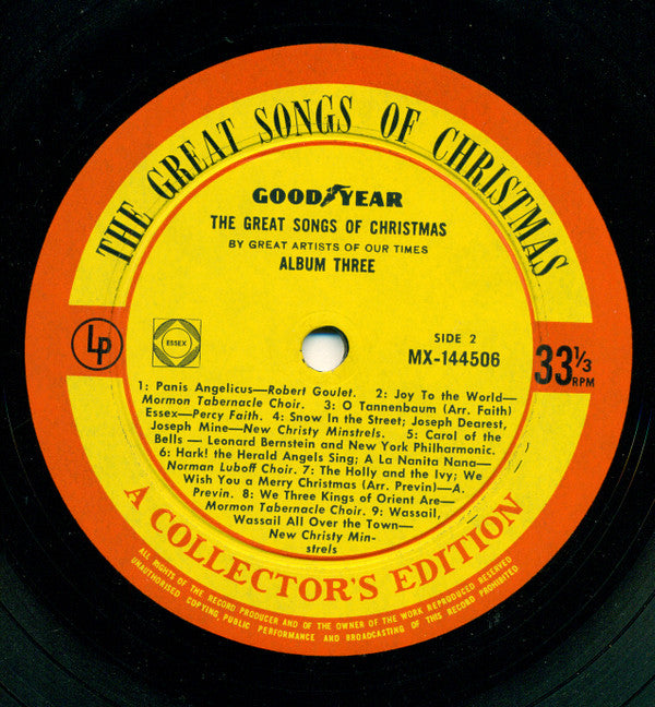 Various : The Great Songs Of Christmas, Album Three (LP, Comp, Ltd)