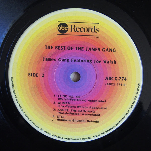 James Gang Featuring Joe Walsh : The Best Of The James Gang Featuring Joe Walsh (LP, Comp, RE)