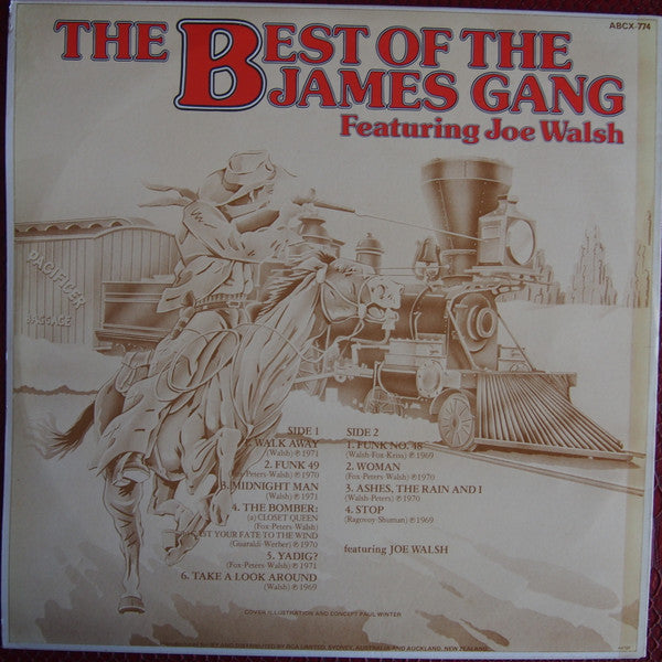 James Gang Featuring Joe Walsh : The Best Of The James Gang Featuring Joe Walsh (LP, Comp, RE)