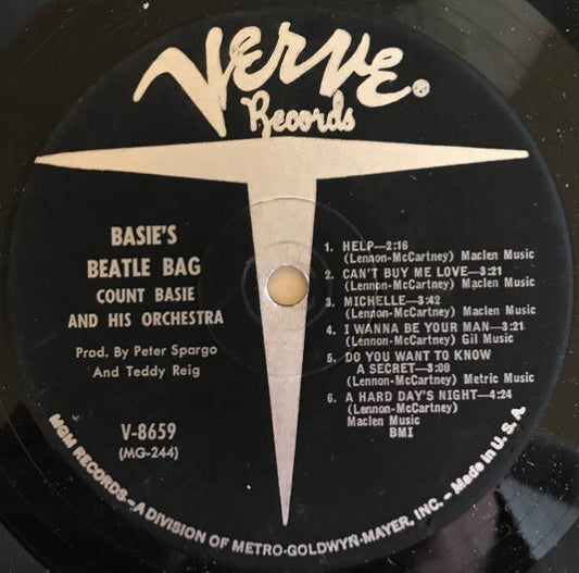 Count Basie Orchestra : Basie's Beatle Bag (LP, Album, Mono)