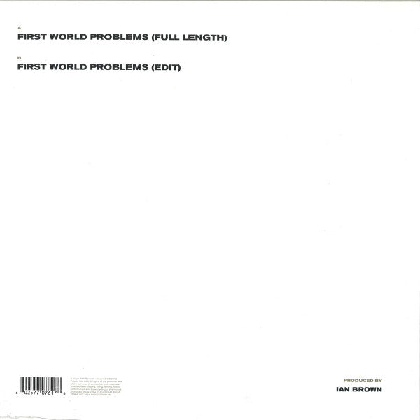 Ian Brown : First World Problems (12", Single)