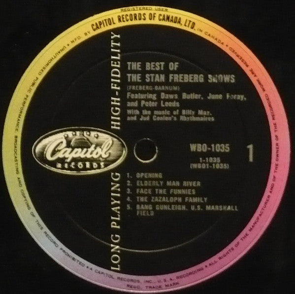 Stan Freberg Featuring Daws Butler And June Foray And Peter Leeds With The Jud Conlon Rhythmaires And Billy May And His Orchestra : The Best Of The Stan Freberg Shows (2xLP, Mono, Gat)