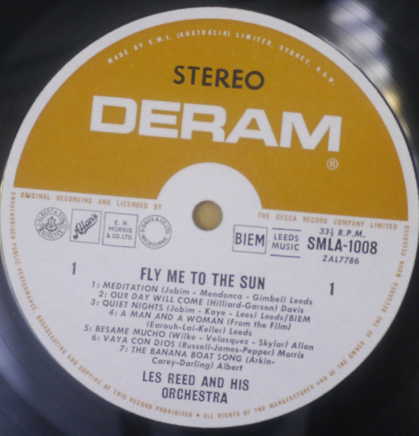Les Reed And His Orchestra : Fly Me To The Sun (LP, Album)