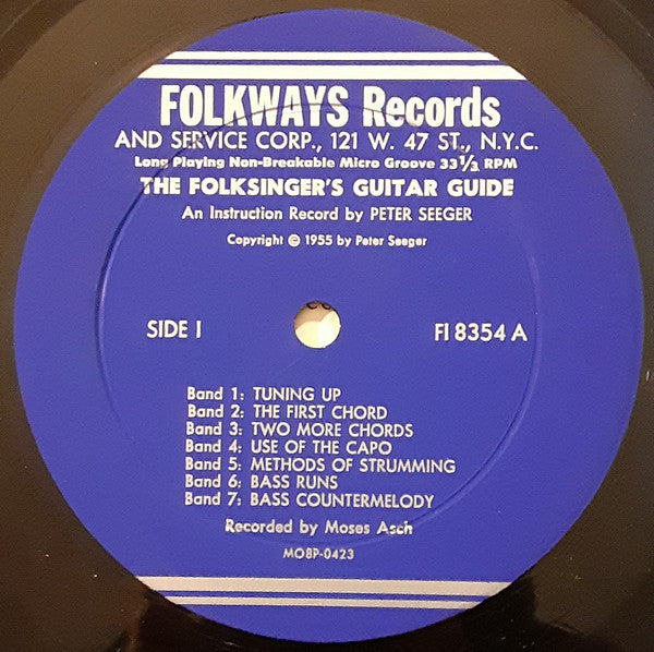 Pete Seeger : The Folksinger's Guitar Guide: An Instruction Record By Pete Seeger (LP, Album, Mono, RE)