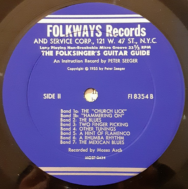 Pete Seeger : The Folksinger's Guitar Guide: An Instruction Record By Pete Seeger (LP, Album, Mono, RE)