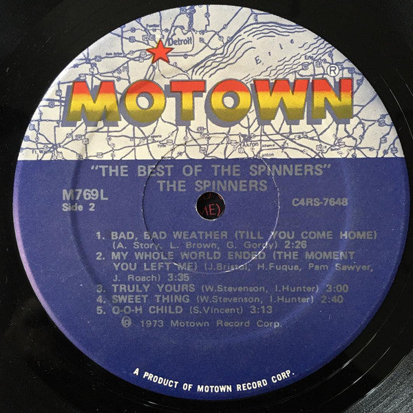 The Spinners* : The Best Of The Spinners (LP, Comp)
