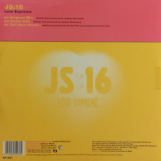 JS16 : Love Supreme (12")