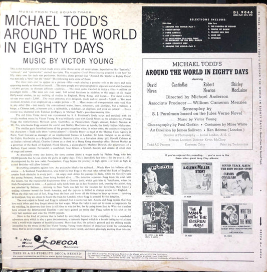 Victor Young : Michael Todd's Around The World In 80 Days - Music From The Sound Track (LP, Mono)