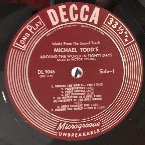 Victor Young : Michael Todd's Around The World In 80 Days - Music From The Sound Track (LP, Mono)