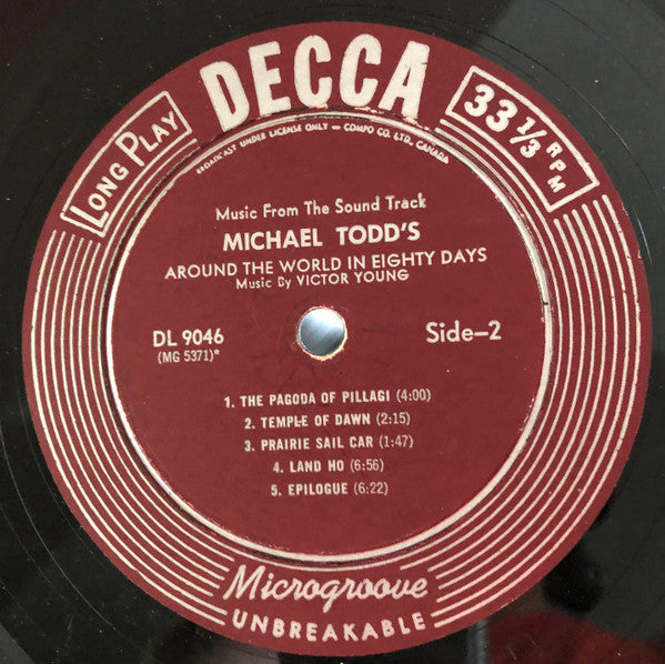 Victor Young : Michael Todd's Around The World In 80 Days - Music From The Sound Track (LP, Mono)