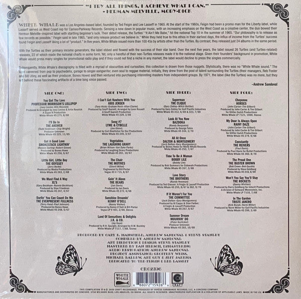 Various : The Land Of Sensations & Delights: The Psych Pop Sounds Of White Whale Records 1965-1970 (2xLP, RSD, Comp, Mono, Gat)