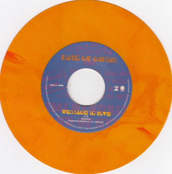 Jimi Hendrix : Message To Love / Changes (7", RSD, Single, Num, Ora)