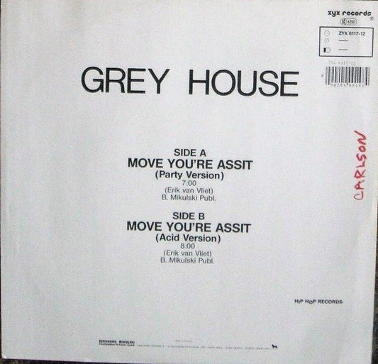 Greyhouse : Move You're Assit (12")