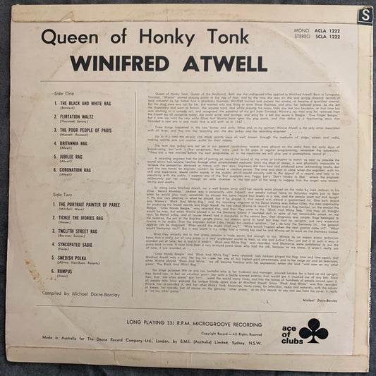 Winifred Atwell : Queen Of Honky Tonk (LP)