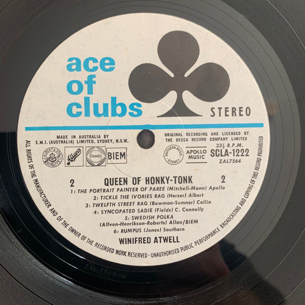 Winifred Atwell : Queen Of Honky Tonk (LP)