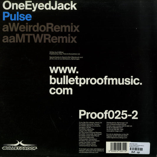 One Eyed Jack : Pulse (12")
