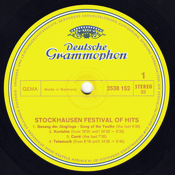 Karlheinz Stockhausen : Festival Of Hits (LP, Comp)