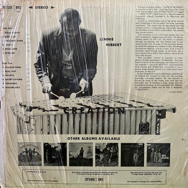 Lennie Hibbert : Creation (LP, Album)