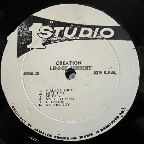 Lennie Hibbert : Creation (LP, Album)
