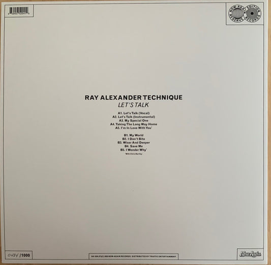 Ray Alexander Technique : Let's Talk (LP, Num, RE, RM)