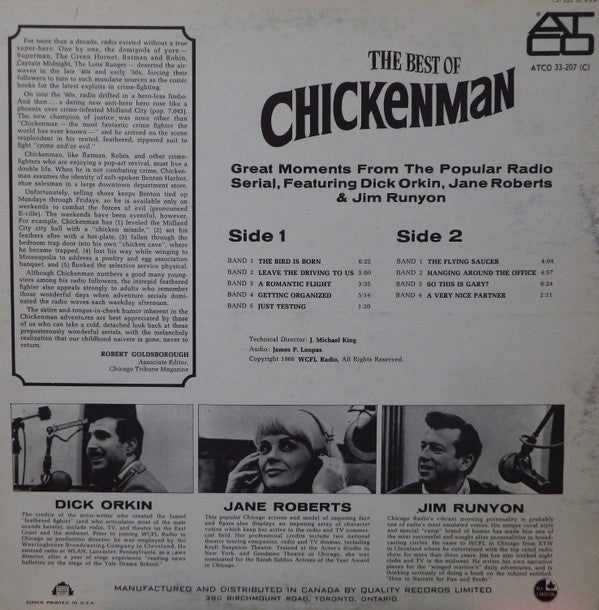 Chickenman : The Best Of Chickenman ...Most Fantastic Crimefighter The World Has Ever Known? (LP, Album)