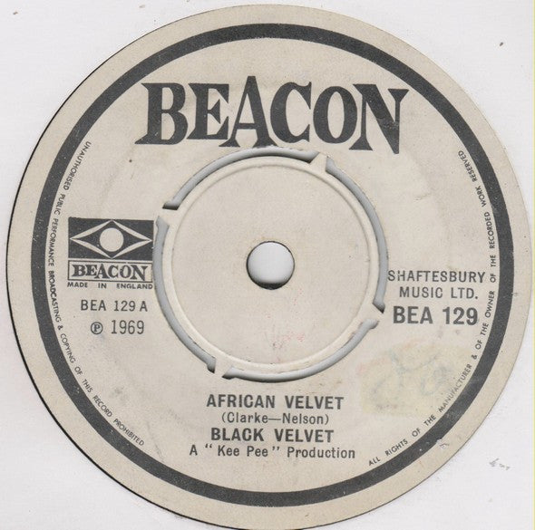 Black Velvet : African Velvet (7", Single, 4-p)