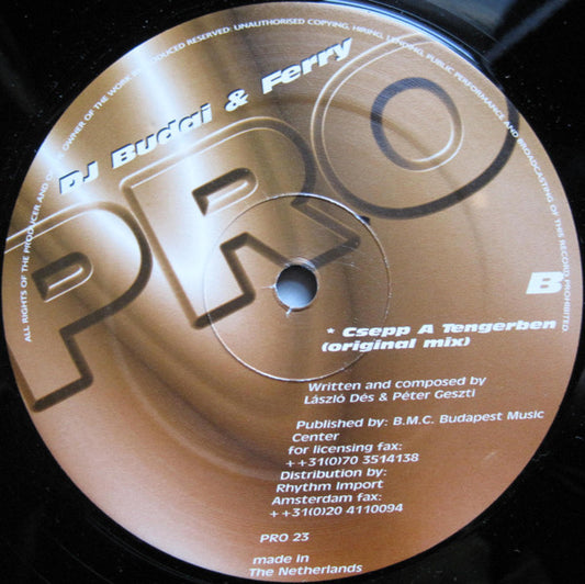 DJ Budai & Ferry : Csepp A Tengerben (12")