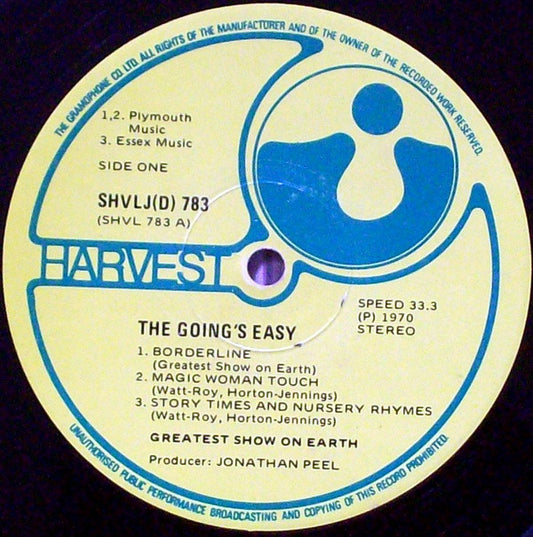 The Greatest Show On Earth : The Going's Easy (LP, Album)