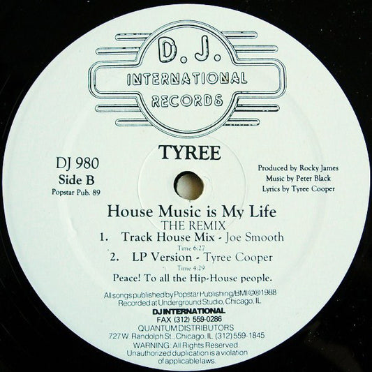Tyree Cooper : House Music Is My Life (The Remix) (12")