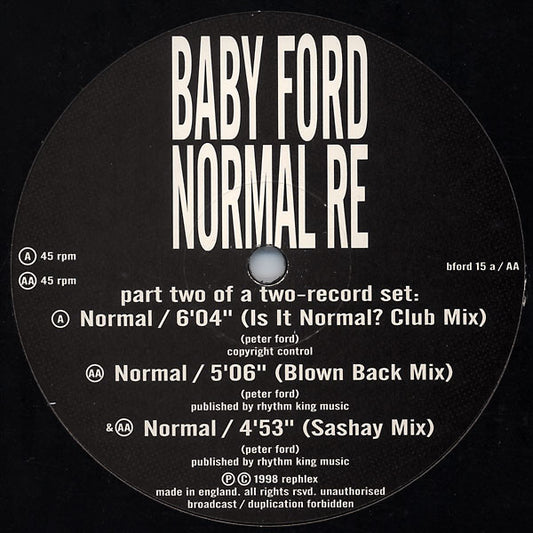 Baby Ford : Normal Re (12", 2/2)