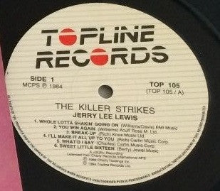 Jerry Lee Lewis : The Killer Strikes (LP, Comp)
