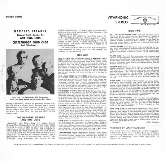 Harpers Bizarre : Anything Goes (LP, Album)