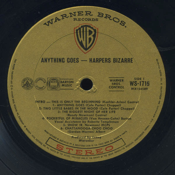 Harpers Bizarre : Anything Goes (LP, Album)