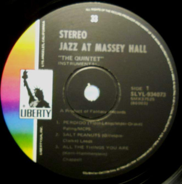 The Quintet : Jazz At Massey Hall (LP, Album, RE)