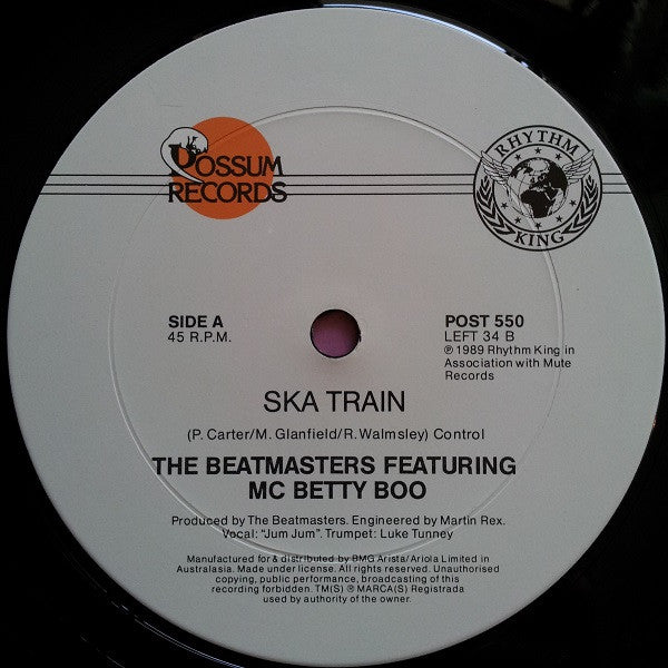 The Beatmasters : Hey DJ / I Can't Dance (To That Music You're Playing) (12")