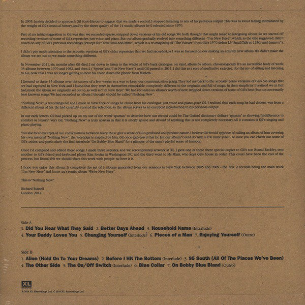 Gil Scott-Heron : Nothing New (LP, RSD, Ltd)