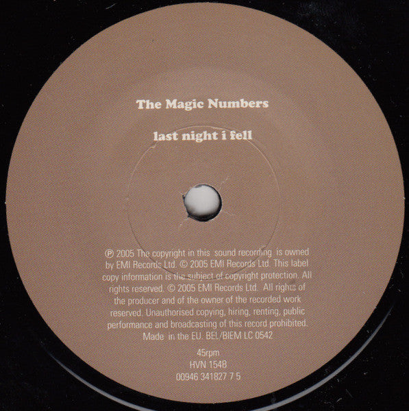 The Magic Numbers : Love's A Game (7", Single)