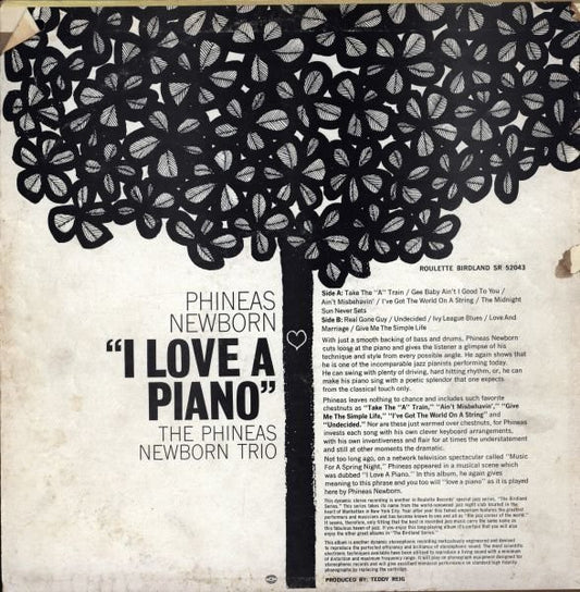 The Phineas Newborn Trio* : I Love A Piano (LP, Album)